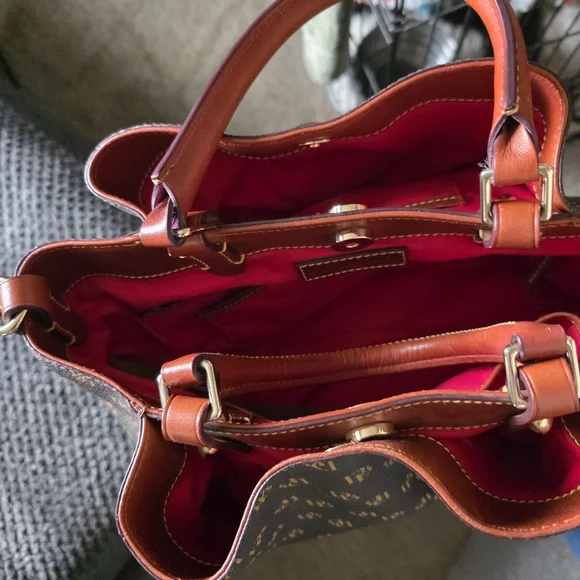 Brown and Black Designer Tote Bag - Picture 4 of 6